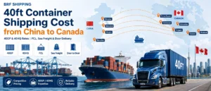 40ft Container Shipping Cost from China to Canada