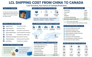 LCL Shipping Cost from China to Canada