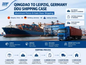 Qingdao to Leipzig DDU Shipping Aluminum Fence & Gate Door Delivery Case