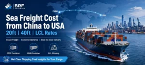 Sea Freight Cost from China to USA 20ft, 40ft & LCL Rates
