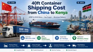 40ft Container Shipping Cost from China to Kenya