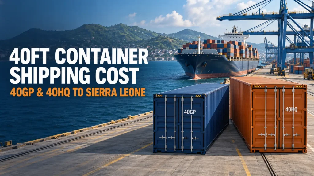 40ft container shipping cost from China to Sierra Leone