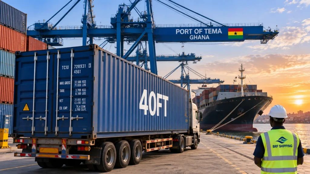 40ft container shipping cost from China to Ghana