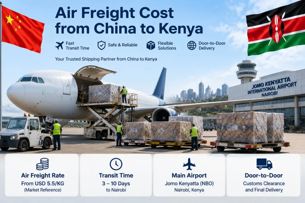 Air Freight Cost from China to Kenya
