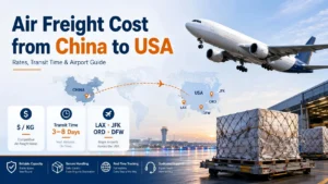 Air Freight Cost from China to USA Rates per KG, Transit Time & Airport Guide