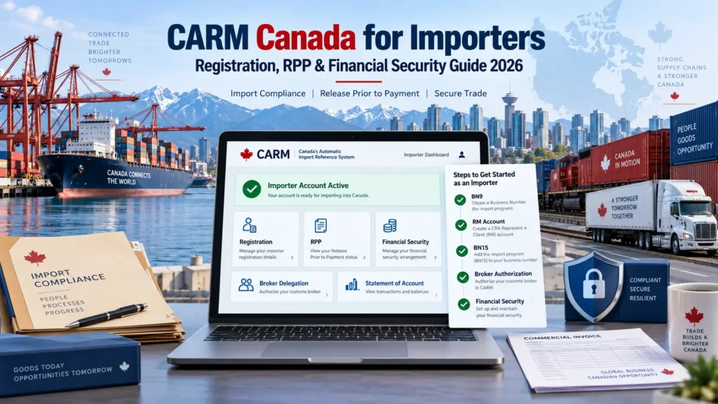 CARM Canada for Importers Registration, RPP & Financial Security Guide 2026