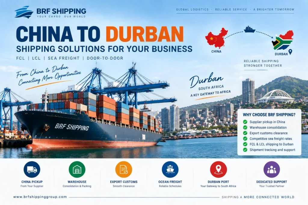 China to Durban Shipping