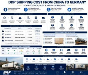 DDP Shipping Cost from China to Germany Door-to-Door, Duty & VAT Included