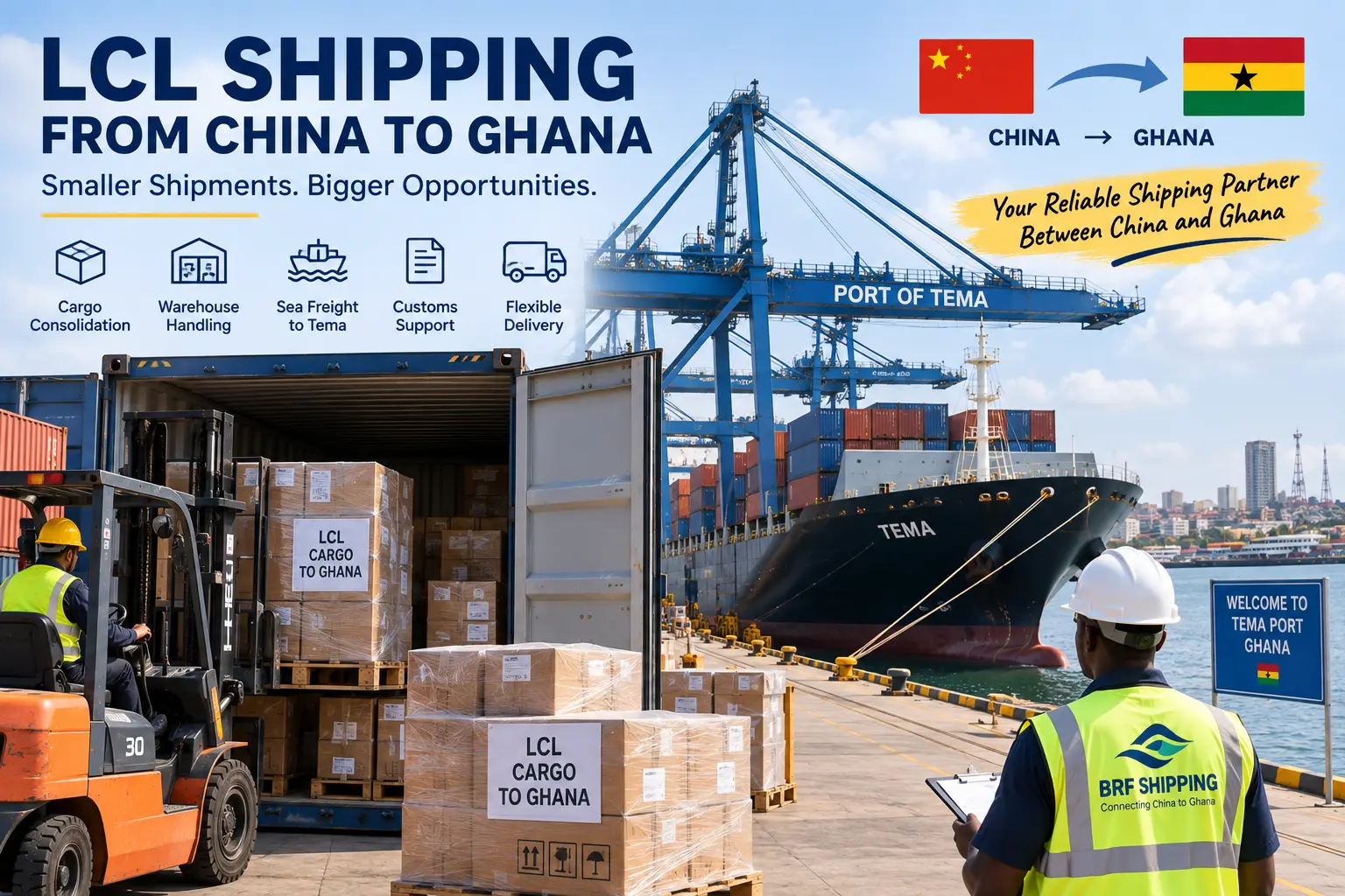 LCL Shipping Cost from China to Ghana