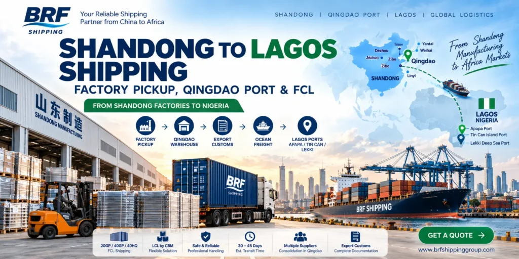 Shandong to Lagos Shipping