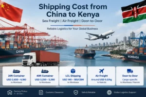 Shipping Cost from China to Kenya Sea Freight, Air Freight & Door-to-Door Rates 2026