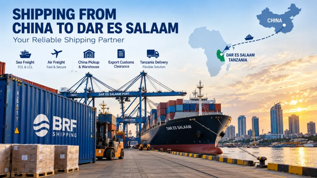 Shipping from China to Dar es Salaam