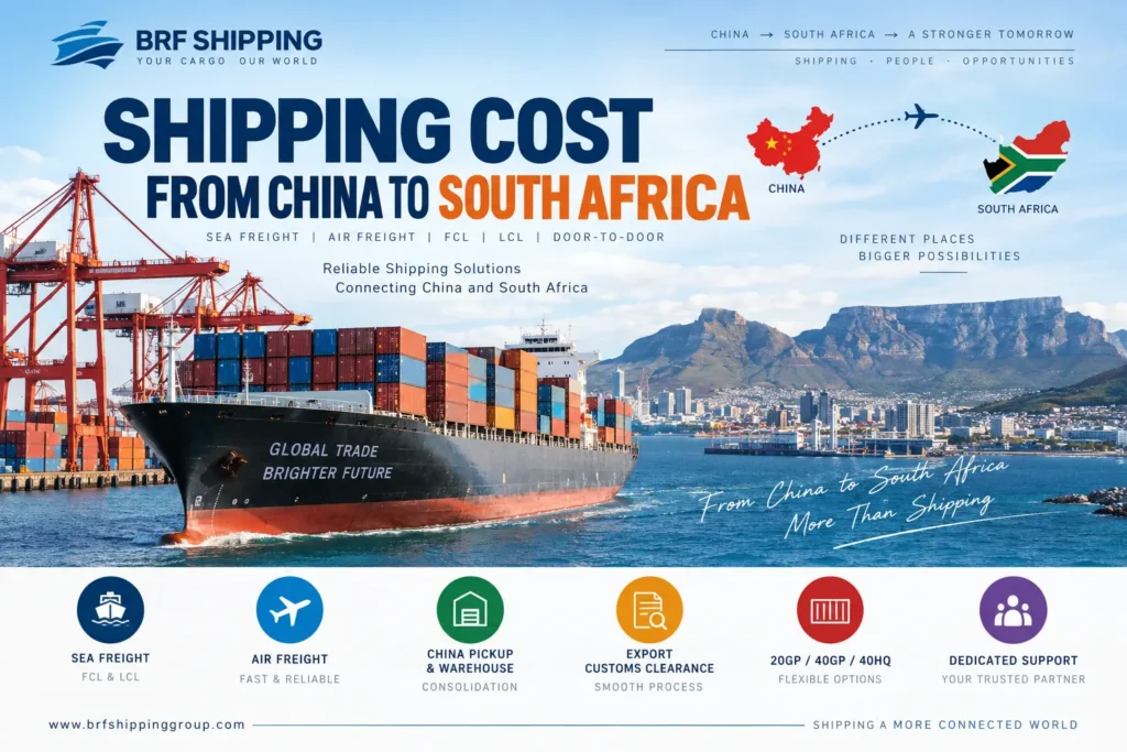 Shipping from China to South Africa