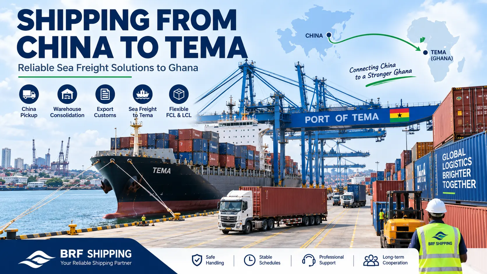 Shipping from China to Tema