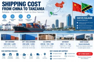 shipping cost from China to Tanzania