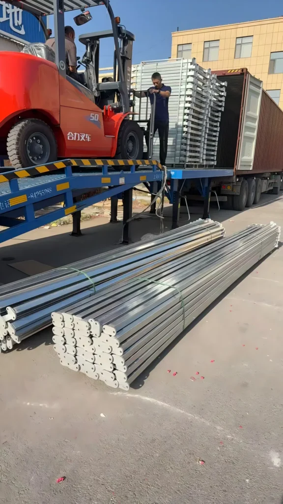 BRF Logistics shipped 22 tons of metal shelving from Linqu, Weifang to Sydney in a 40HQ container